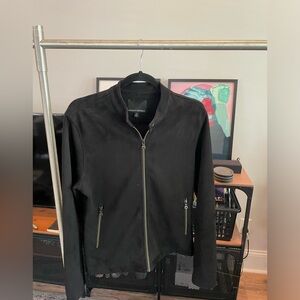 Vegan Suede Moto Jacket from Banana Republic